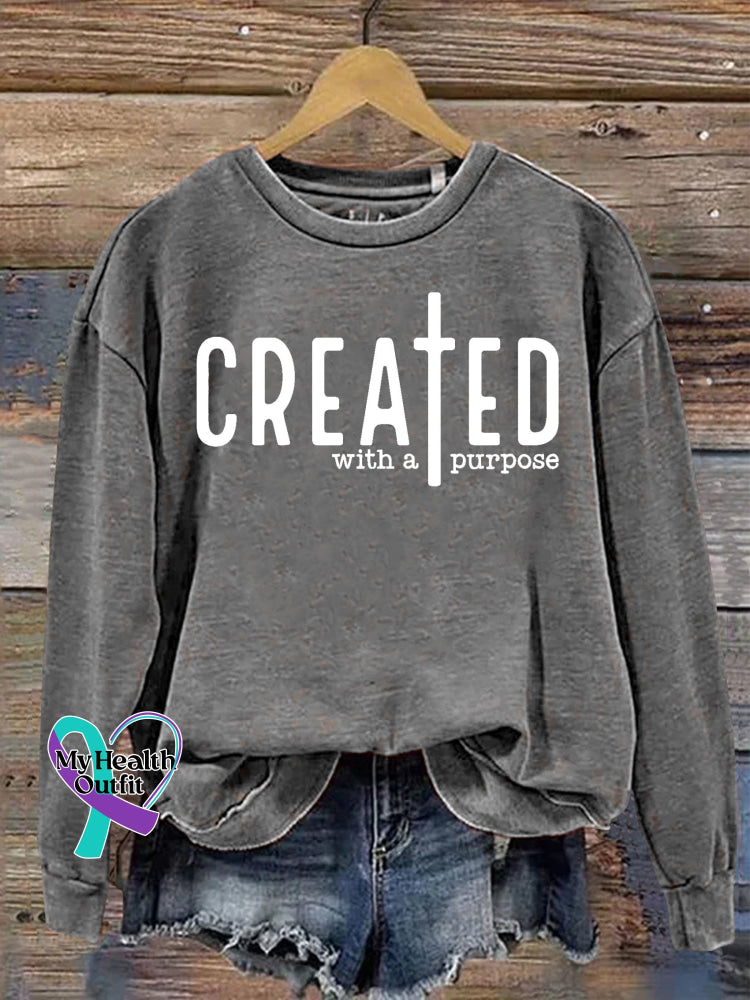 Unisex Women’s Men’s Created With A Purpose Self Love Worthy You Matter Religious Faith Jesus
