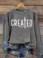 Unisex Women’s Men’s Created With A Purpose Self Love Worthy You Matter Religious Faith Jesus