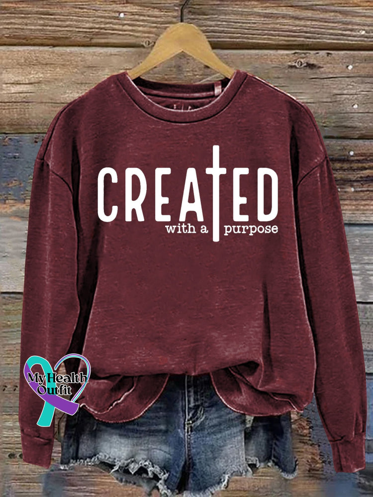 Unisex Women’s Men’s Created With A Purpose Self Love Worthy You Matter Religious Faith Jesus