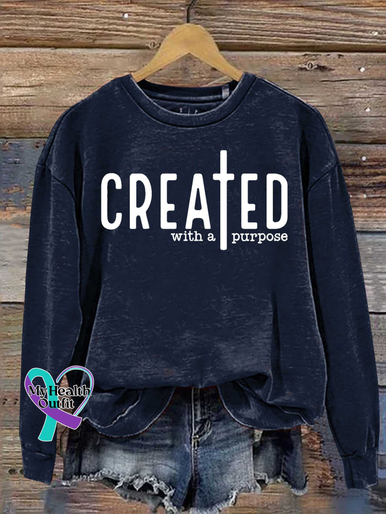 Unisex Women’s Men’s Created With A Purpose Self Love Worthy You Matter Religious Faith Jesus