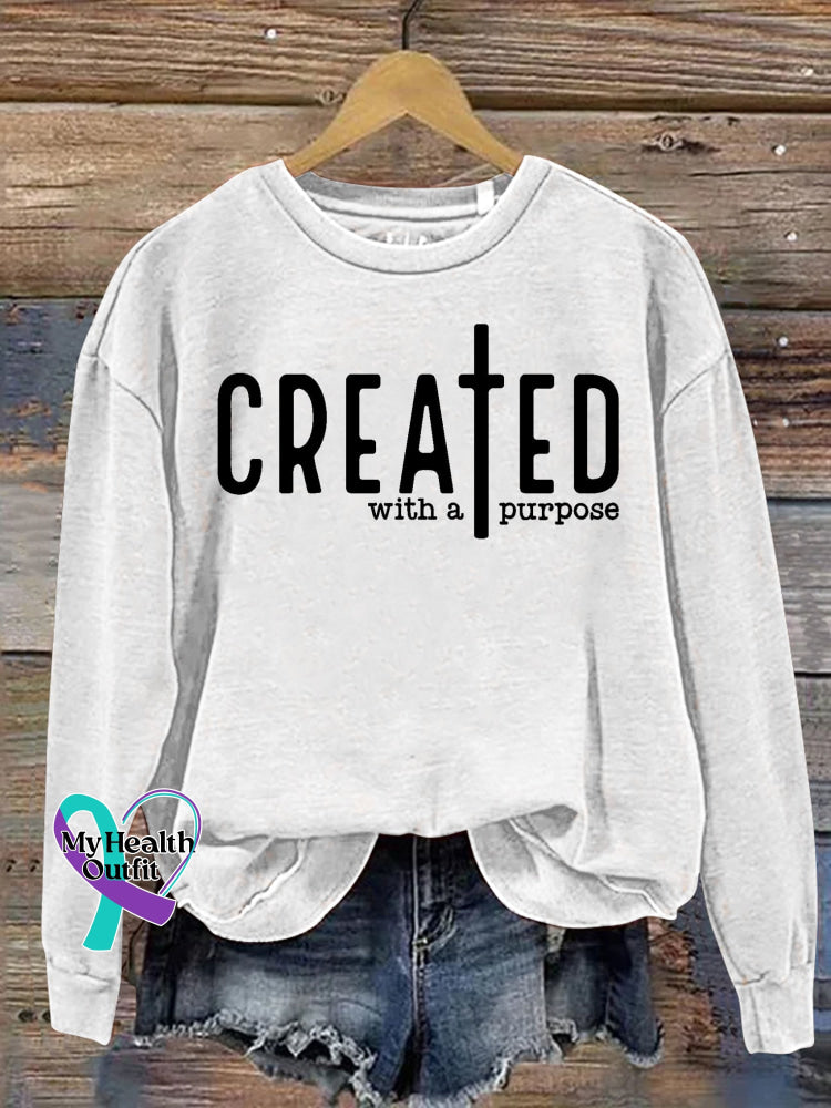Unisex Women’s Men’s Created With A Purpose Self Love Worthy You Matter Religious Faith Jesus