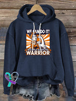 We Can Do It Multiple Sclerosis Warrior Printed Casual Hoodie NavyBlue / S