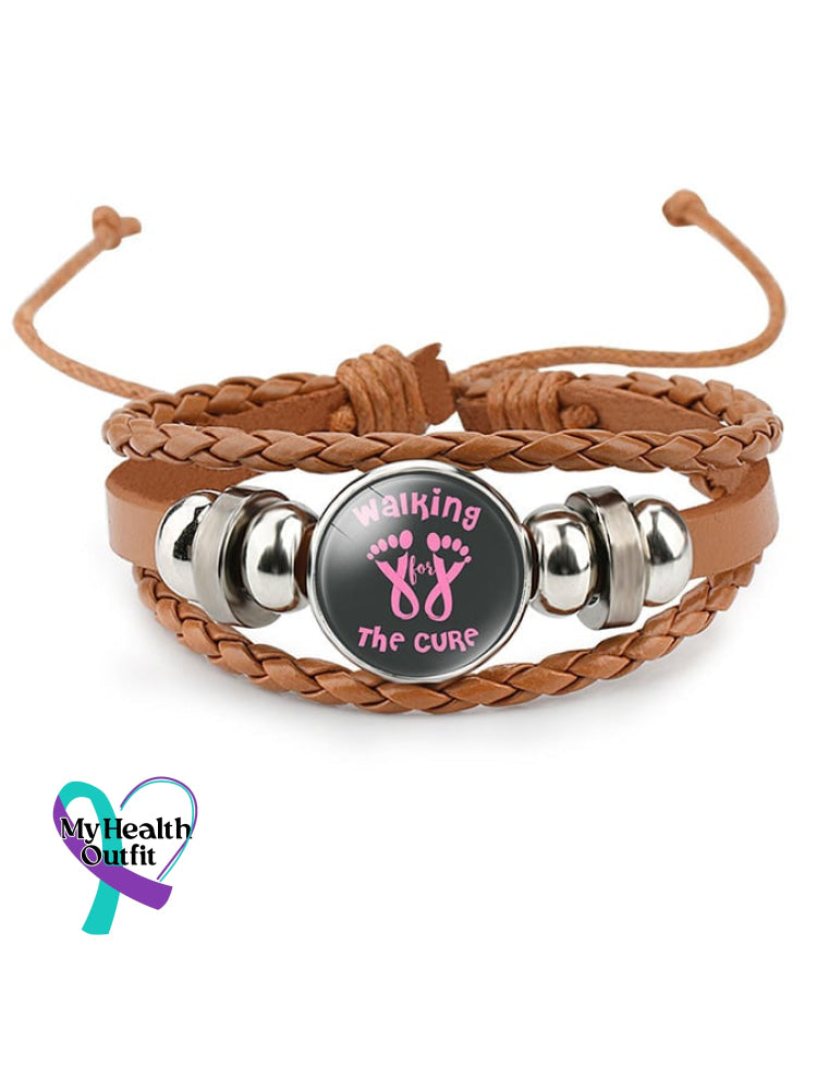 Weaving Pink Ribbon Bracelet (Scalable)