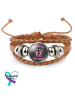 Weaving Pink Ribbon Bracelet (Scalable)