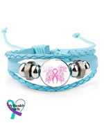 Weaving Pink Ribbon Bracelet (Scalable)