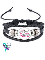 Weaving Pink Ribbon Bracelet (Scalable) Picture 5 / One-Size