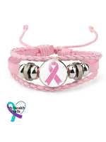 Weaving Pink Ribbon Bracelet (Scalable) Picture 6 / One-Size