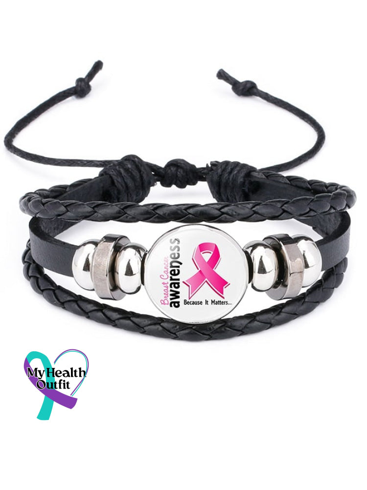 Weaving Pink Ribbon Bracelet (Scalable) Picture 7 / One-Size