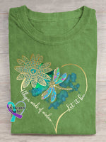 Whisper Wirds of Wisdow Let It Be Dragonfly T-shirt