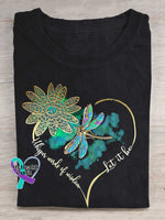 Whisper Wirds of Wisdow Let It Be Dragonfly T-shirt Black / S