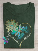 Whisper Wirds of Wisdow Let It Be Dragonfly T-shirt DarkGreen / S