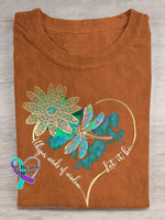 Whisper Wirds of Wisdow Let It Be Dragonfly T-shirt Orange / S