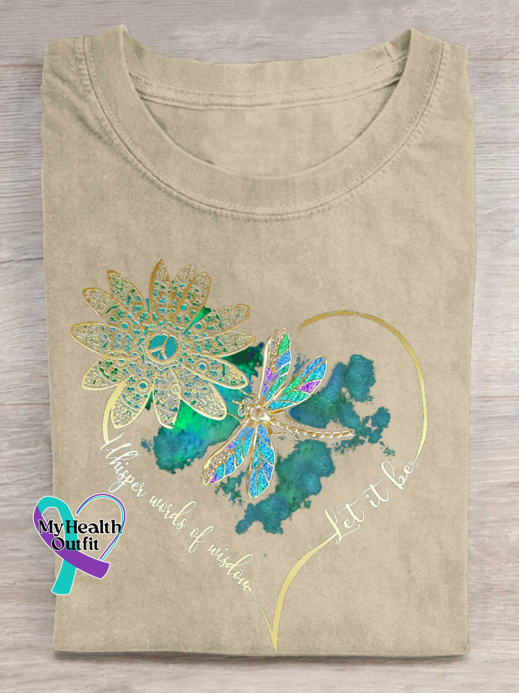Whisper Wirds of Wisdow Let It Be Dragonfly T-shirt Sand / S