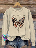Whisper Words Of Wisdom. Let It Be Casual Sweatshirt Sand / S