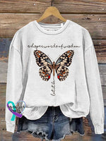 Whisper Words Of Wisdom. Let It Be Casual Sweatshirt White / S