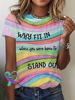 Women’s Autism Awareness Print T-Shirt As shown / S