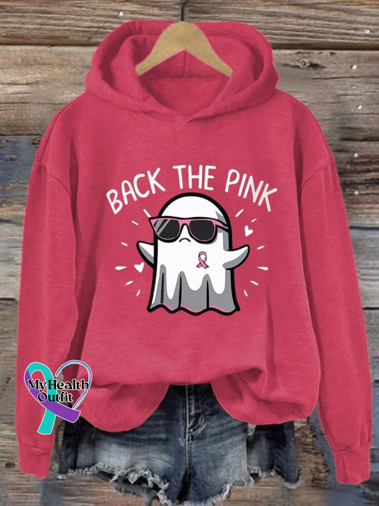 Women’s Back The Pink Breast Cancer Awareness Casual Hoodie Fuchsia / S