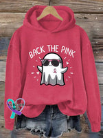 Women’s Back The Pink Breast Cancer Awareness Casual Hoodie Fuchsia / S
