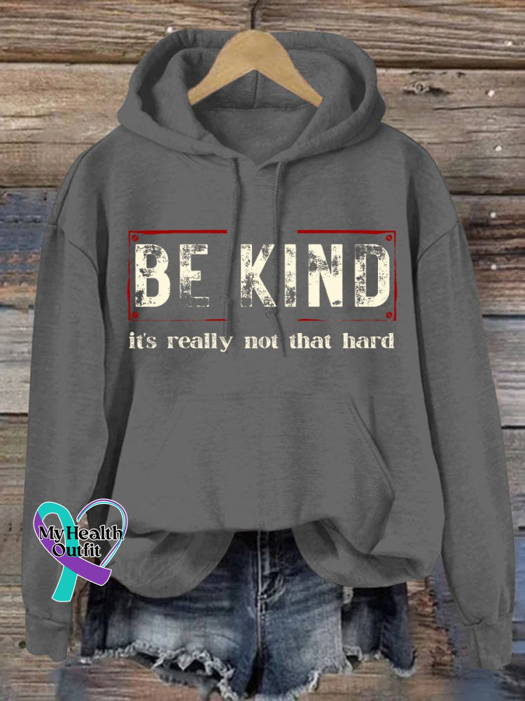 Women’s Be Kind It’s Really Not That Hard Casual Sweatshirt Grey / S