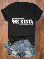 Women’s Be Kind It’s Really Not That Hard Print T-Shirt Black / S