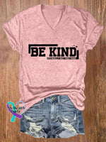 Women’s Be Kind It’s Really Not That Hard Print T-Shirt Pink / S