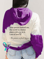 Women’s Be Kind Print Pocket Casual Hoodies