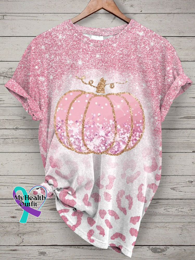 Women’s Breast Cancer Awareness V-Neck Casual T-Shirt 2 / S