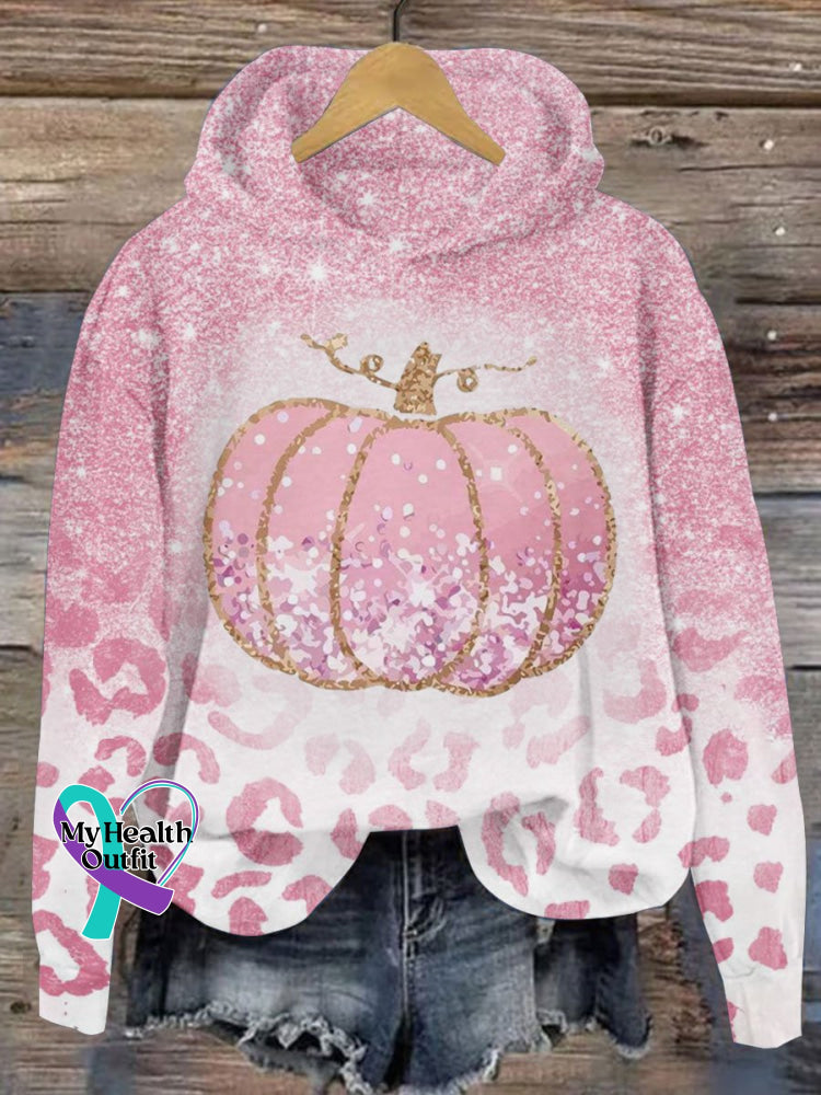 Women’s Breast Cancer Awareness V-Neck Casual T-Shirt Hoodie / S