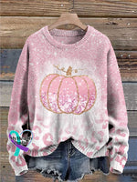 Women’s Breast Cancer Awareness V-Neck Casual T-Shirt Sweater / S