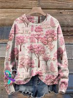 Women’s Breast Cancer Embroidered Printed Jacket Sweater/Pullover / S