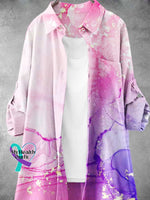 Women’s Gilt Fluid Abstraction Gradient Art Print Dress