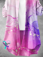 Women’s Gilt Fluid Abstraction Gradient Art Print Dress