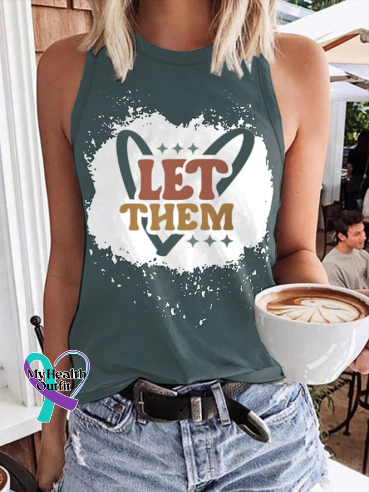 Women’s Let Them Print Casual Tank Top Picture 1 / S