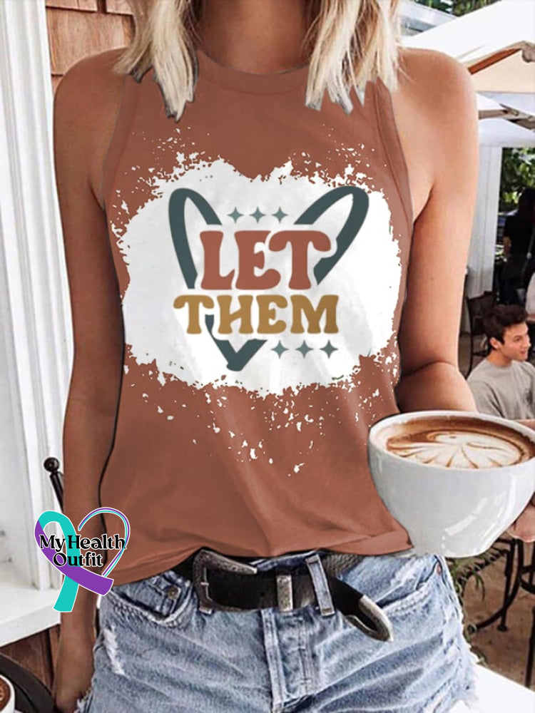 Women’s Let Them Print Casual Tank Top Picture 2 / S