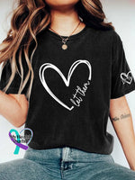 Women’s Let Them Printed Crew Neck T-Shirt Black / S