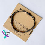 Women’s Men’s Unisex Morse Code Alphanumeric Weave Couple Bracelet Storng And Fearless