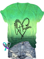 Women’s Mental Health Awareness Let Them Printed T-Shirt / S