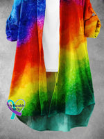 Women’s Rainbow Gradient Lgbt Art Print Dress