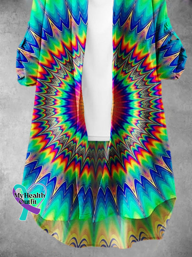 Women’s Rainbow Gradient Lgbt Pattern Art Print Dress