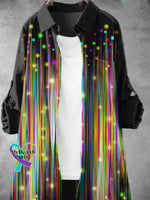 Women’s Shiny Rainbow Gradient Lgbt Art Print Dress