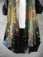 Women’s Shiny Rainbow Gradient Lgbt Art Print Dress
