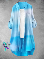 Women’s Sky Gradient Art Print Dress Blue / S