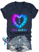 Women’s You Matter T-Shirt Navy / S
