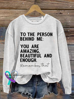 You Are Amazing Vintage Art Print Casual Sweatshirt White / S