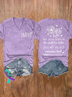 You Matter Dear Person Behind Me Art Casual T-Shirt Purple / S