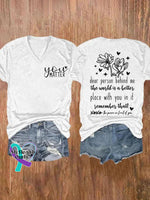 You Matter Dear Person Behind Me Art Casual T-Shirt White / S