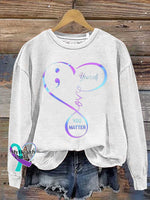 You Matter Suicide Prevention Awareness Casual Sweatshirt White / S