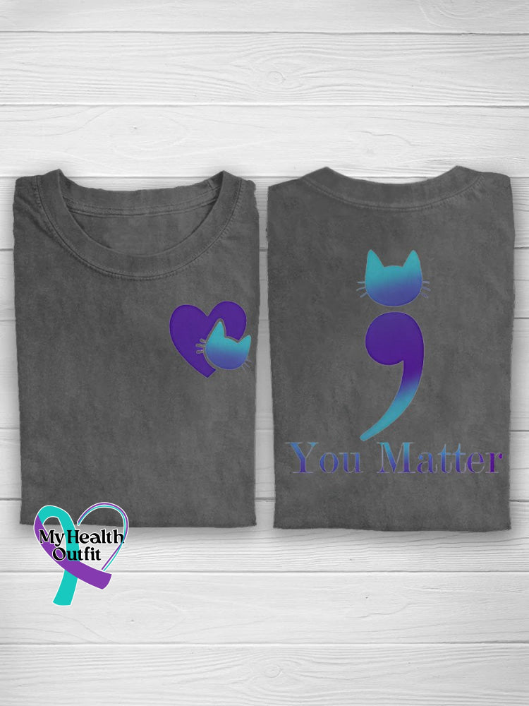 You Matter Suicide Prevention T-Shirt Grey / S