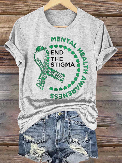END THE STIGMA Mental Health Awareness T-shirt