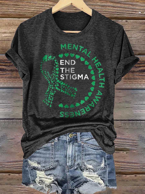 END THE STIGMA Mental Health Awareness T-shirt